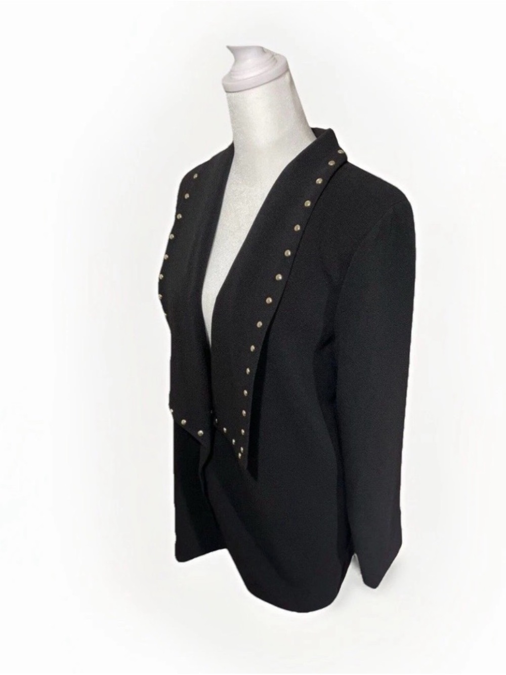 Womens Michael Kors Black Cardigan NWT Blouse-jacket Sz Med Studded Long Sleeve